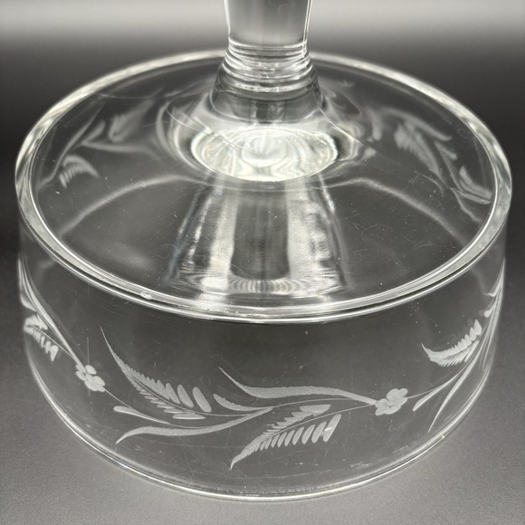 Riverside Glass Compote Thumbprint Band Clear EAPG Antique - Picture 10 of 11